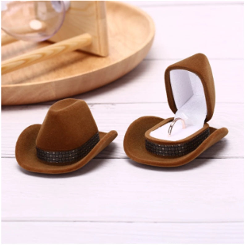 Silver sage Cowboy Hat Necklace Box