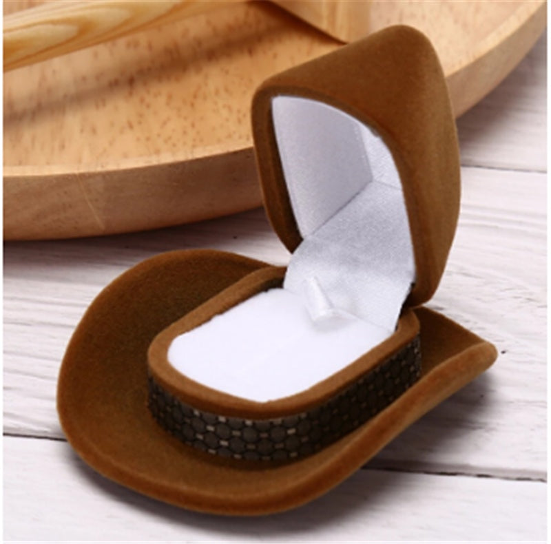 Silver sage Cowboy Hat Necklace Box